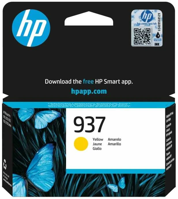 HP 937 (4S6W4NE) Rašalinė kasetė, Geltona