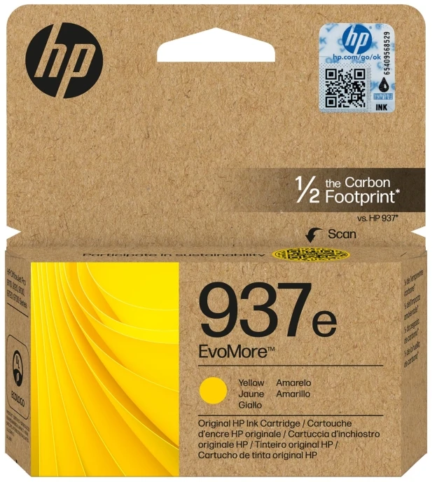 HP No. 937 geltona Instant Ink EVOMORE