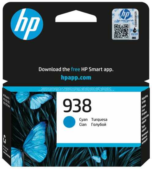 HP oryginalny ink / tusz 4S6X5PE, HP 938, cyan, 800s
