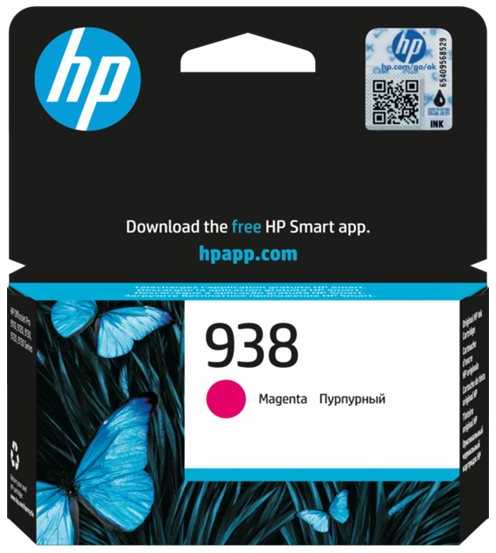 HP originalus rašalas / dažai 4S6X6PE, HP 938, magneta, 800 psl.