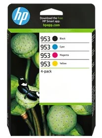 Hewlett Packard (HP) HP 953 CMYK rašalo kasečių rinkinys 6ZC69AE Instant Ink