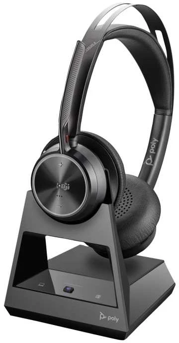 HP Poly Voyager Focus 2-M USB-C-C Ausinės USB-C/A Adapteris Charging Stovas