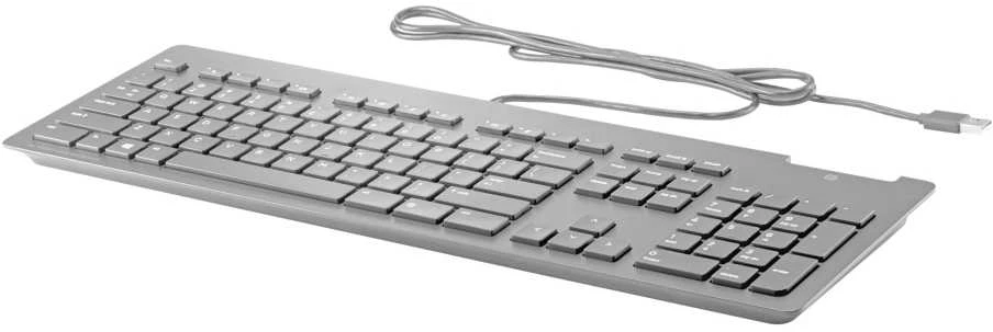 Hewlett Packard (HP) HP Slim Klaviatūra su USB jungtimi su laidu - Smartcard - Juodas - US/RUS