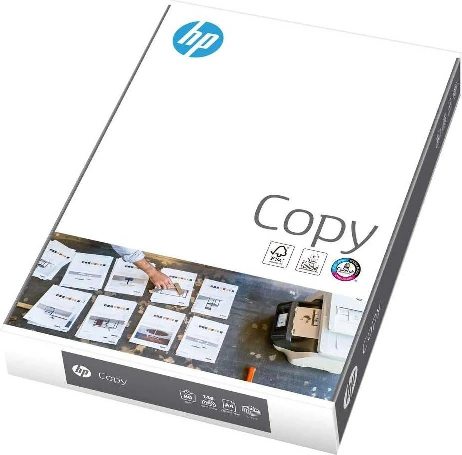 Hewlett Packard (HP) Spausdinimo Popierius - HP 80 G/m², Baltumas 146, A4, 500 Lapų.
