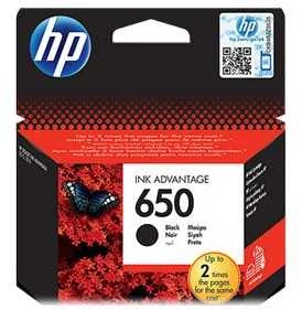 Hewlett Packard (HP) HP 650 Juodas Original Ink Advantage Cartridge