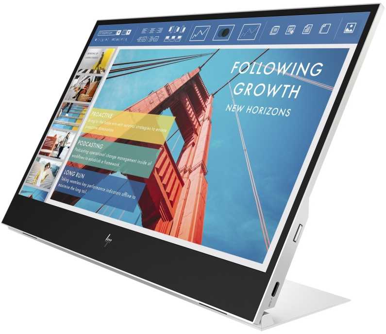 Nešiojamas monitorius „HP E14 G4“, 35,6 cm (14"), 1920 x 1080 pikselių, „Full HD“, LCD, 5 ms, baltas