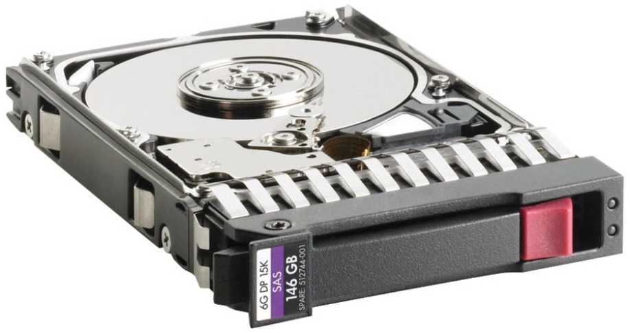 Hewlett Packard (HP) HP 146 GB 2,5 colio SAS-2 (6 Gb/s) serverio diskas (512547-S21)