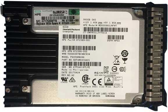 HP 400 GB 2,5 colio SAS-3 (12 Gb/s) serverio diskas (872505-001)