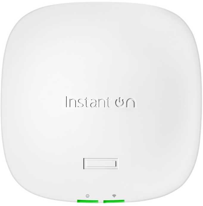 Maršrutizatorius „Hewlett Packard“ (HP) „HPE Aruba Instant On AP21“ (RW) dvigubo radijo 2x2 „Wi-Fi“ 6 prieigos taškas, 5 vnt. pakuotė (+ 5 tvirtinimo laikikliai)