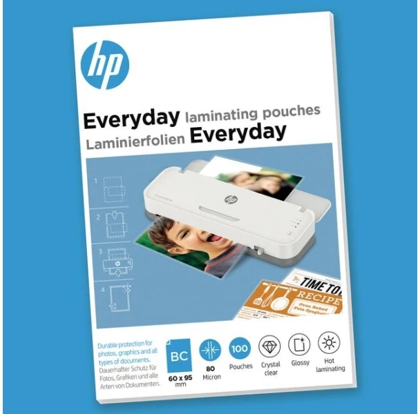 HP laminavimo folija, 80 mikronų, 100 vnt.