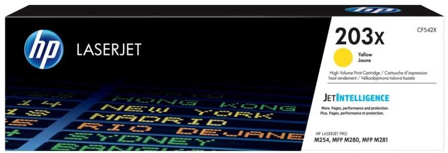 Hewlett Packard (HP) HP 203X kasetė, geltona, didelės talpos