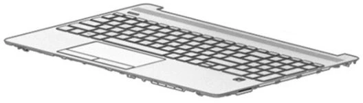 Klaviatūra Hewlett Packard (HP) HP M31100-051 klaviatūros apačios dalys