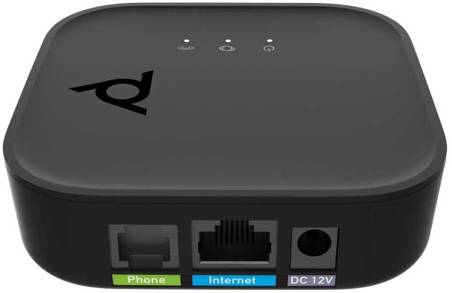 HP Bramka VoIP Poly POLY ATA 400 1FXS Voice Port VoIP Adapteris with Open SIP and Power Supply