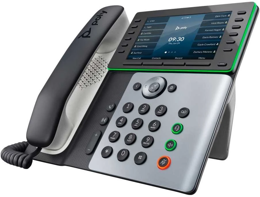 Hewlett Packard (HP) Poly Edge E550 IP telefonas, PoE