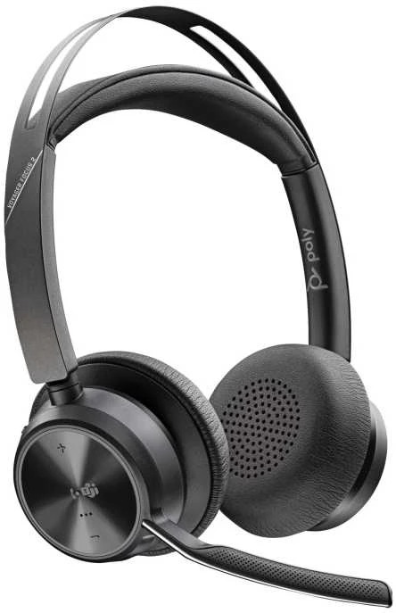 Hewlett Packard (HP) HP Poly Voyager Focus 2 Microsoft Teams sertifikuotas USB-C-C Ausinės +USB-C/A adapteris + įkrovimo stovai Be lokalizacijos