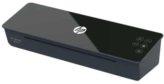 Hewlett Packard (HP) Laminatorius - HP PRO 600 A3 Šiltas/Šaltas 60 cm/min + 15 Pakuočių Juodas