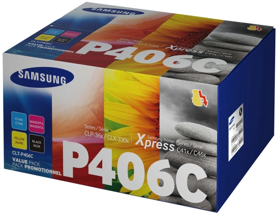 Hewlett Packard (HP) Samsung CLT-P406C CMYK, kasečių komplektas