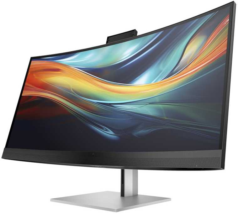 Monitorius Hewlett Packard (HP) HP LCD 740 pm 40 colių lenktas (5120 x 2160, IPS, 1000:1, 300 nitų, 5 ms, HDMI 2.0, DP 1.4, USB3-C, 2x5W garsiakalbiai, kamera) 5Y wrnt