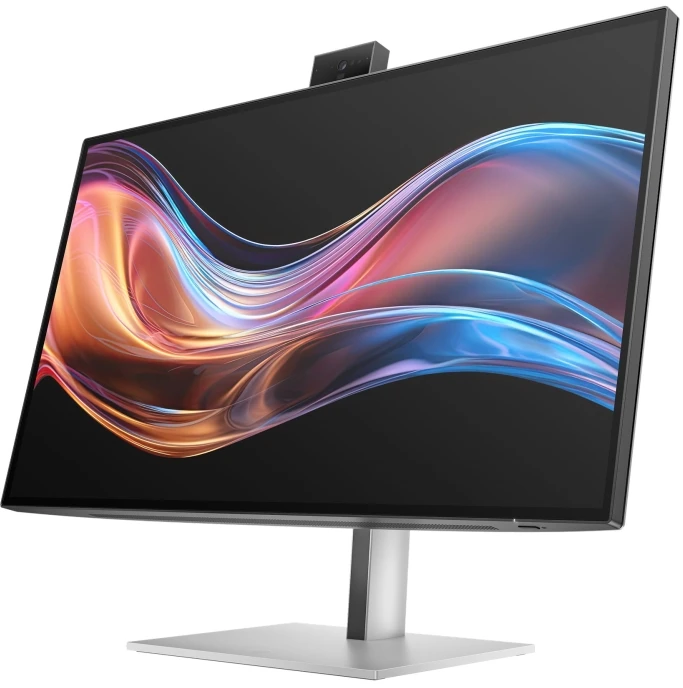 HP serijos 7 Pro 27 colių 4K konferencijų monitorius – 727 pm be PVC, 68,6 cm (27"), 3840 x 2160 pikselių, 4K Ultra HD, LCD, 5 ms, sidabrinis
