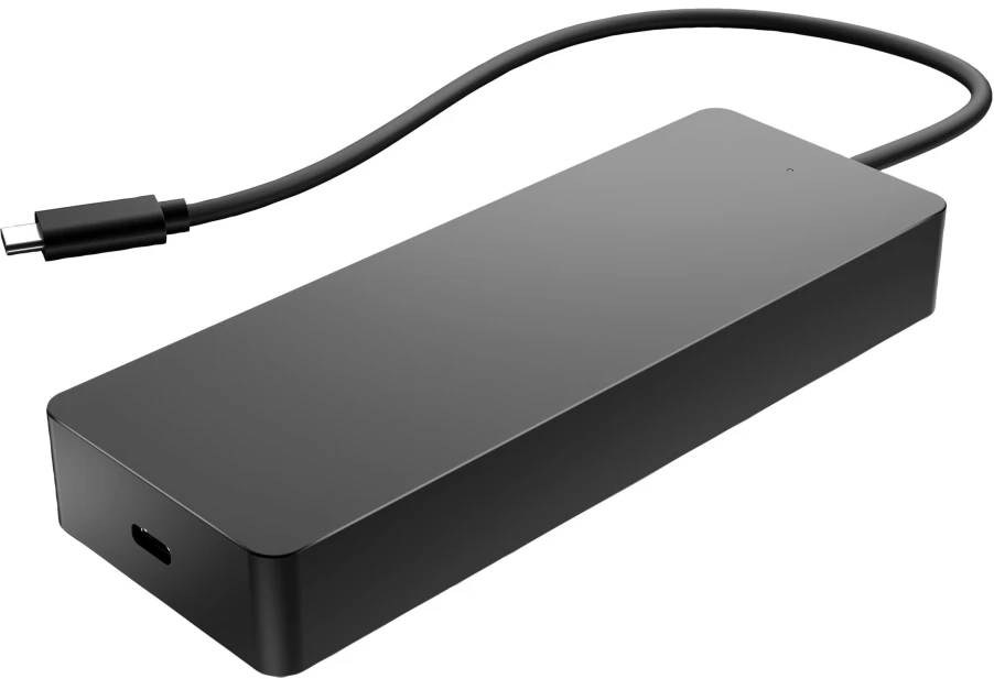 HP universalus USB-C daugiaprievadis šakotuvas, prijungimo jungtis, USB 3.2 Gen 2 (3.1 Gen 2) Type-C, juodas, juodas, DisplayPort, HDMI, RJ-45, USB 3.2 Gen 1 (3.1 Gen 1) Type-A, USB 3.2 Gen 1 (3.1 Gen 1) Type-C, Kinija