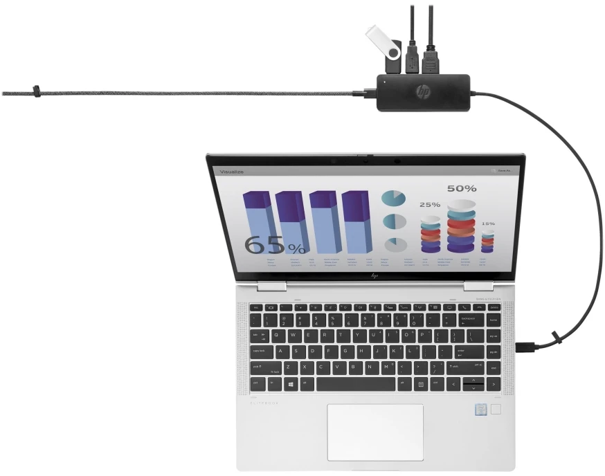 HUB USB HP USB-C kelionių HUB G2 EURO