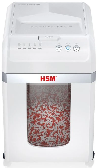 HSM Autofeed X300 dokumentų smulkintuvas su automatiniu tiektuvu, 30 l, P4, 4 x 12 mm