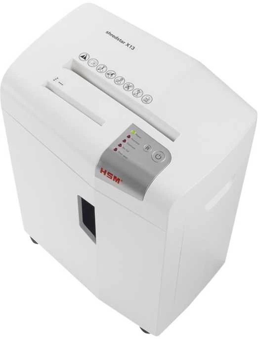 HSM 1057121 HSM Shredstar X13 - skersinis pjūvis 4,0x37mm / 13 lapų 80 g / 23 l šiukšliadėžė / P-4