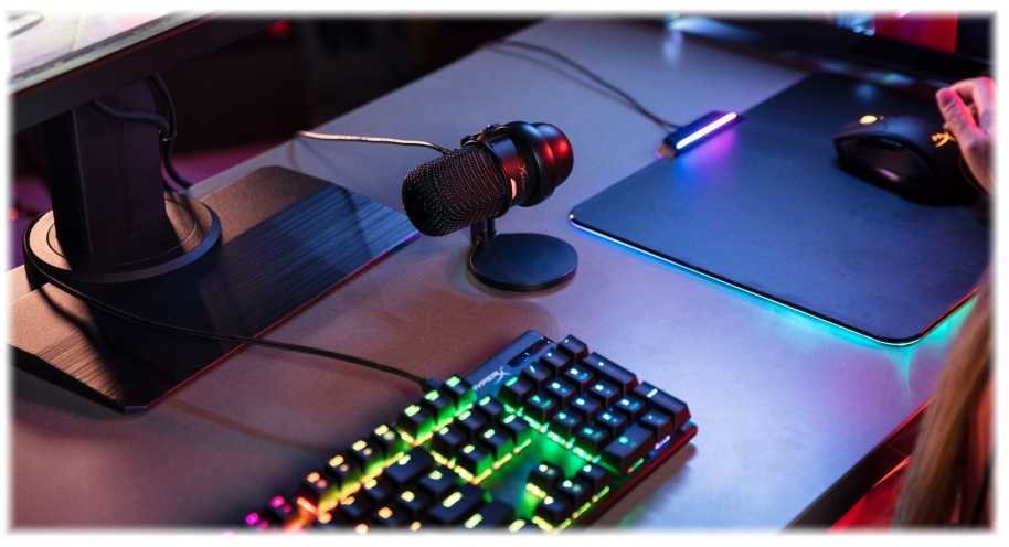 HyperX SoloCast - USB mikrofonas, juodas