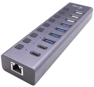 I-TEC CHARGING HUB 9PORT LAN UK/USB 3.0/USB-C POWER ADAPTER 60W