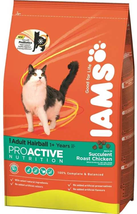IAMS Adult Cat Hairball (vištiena) 10kg