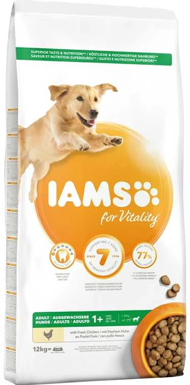 IAMS for Vitality Adult Large Breed - sausas šunų maistas - 12 kg