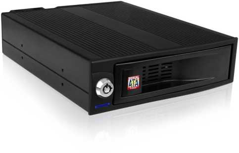ICY BOX IB-170SK-B mobilus stovas 5.25, skirtas 3.5 SATA HDD ventiliatoriui, juodas