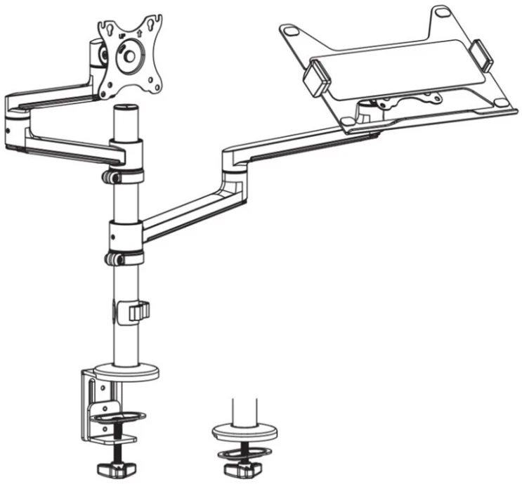 Icy Box Stacionarus monitoriaus laikiklis 17'' - 32'' ir nešiojamam kompiuteriui (IB-MS622-T)