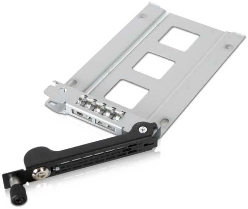IcyDock Carruzzo Icy Dock MB492TKL-B diskų įrenginio skyriaus dangtelis 2.5″ Nešantysis skydelis Juoda, Sidabras
