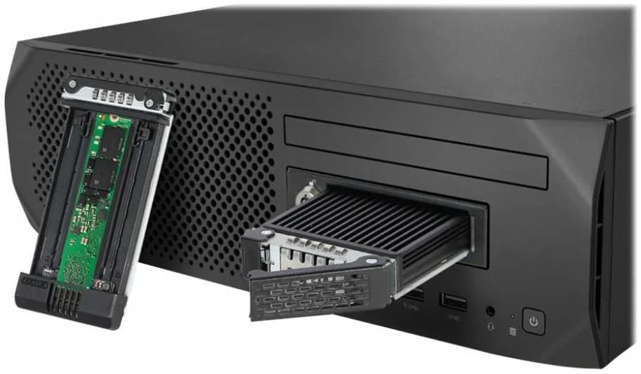 Carruzzo Icy Dock MB601M2K-1B saugojimo diskų korpusas SSD korpusas Juoda 3.5″