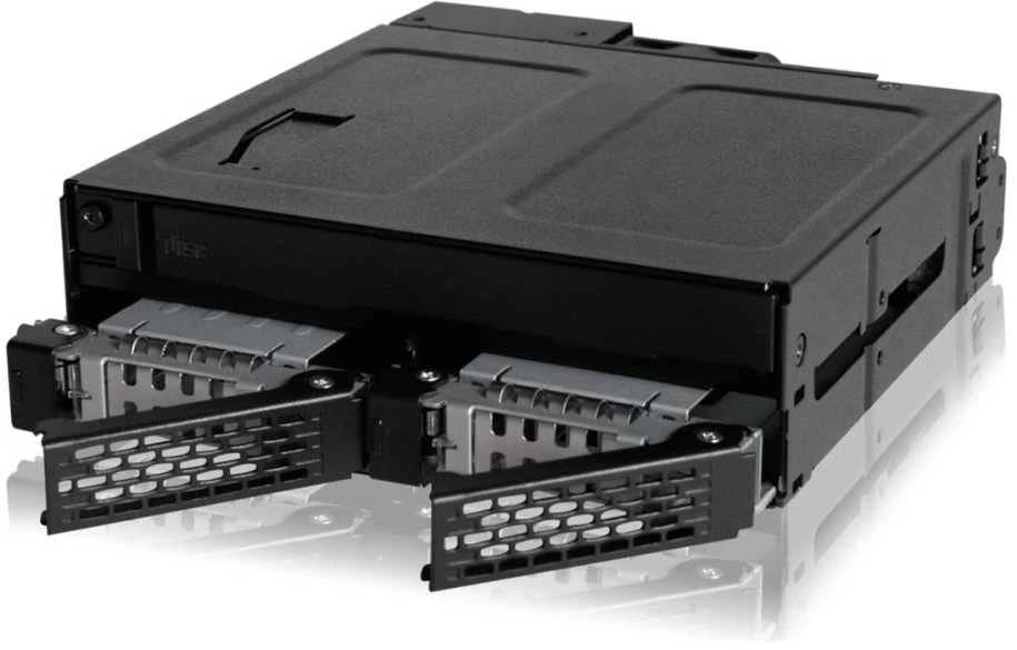 Nezatříděno „Icy Dock Pocket“ 2 x 2,5 colio SSD / HDD + ypač plonas ODD 5,25 colio „ToughArmor“ (MB602SPO-B)