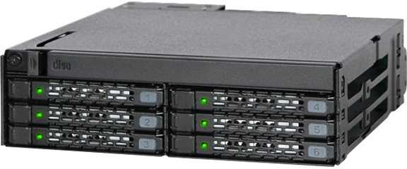 Icy Dock MB606SPO-B, Juoda, Metalas, 1 ventiliatorius (-iai), 4 cm, 12 Gbit/s, CE, REACH