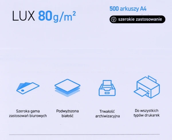 Igepa Spausdinimo Popierius - POLLUX A4 80g/m² 500 Lapų Matinis Baltas