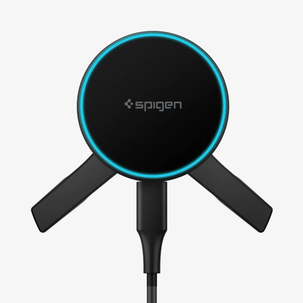 Automobilinis laikiklis Spigen Essential MagSafe Wireless Car Charger EV15MAQ, juodas - Air vent