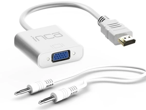 Adapteris AV Inca INCA Adapteris IHTVJ-7 HDMI > VGA St. + USB garsas 1080p