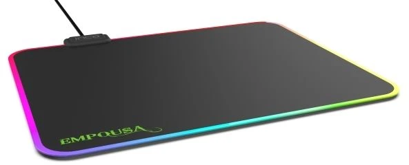 Kilimėlis Inca Gaming Speed 320x270x3 mm RGB 7 LED juodas (IMP-024)