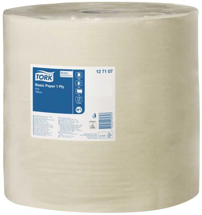 Pramoninis popierius „TORK Basic” W1 gelsvas, 1 sl., 1190 m
