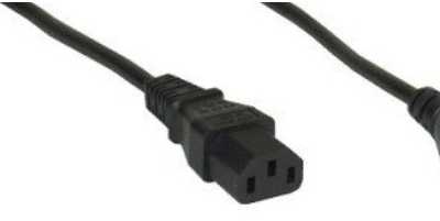 Maitinimo kabelis InLine 3pin-IEC C13 1.8m juoda (16652C)