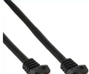 InLine Patchcord S/FTP, PiMF, Cat.6, 250MHz, PVC, CCA, juoda 0,3m (76133S)