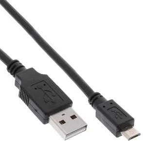 Kabelis USB InLine USB-A - microUSB 1,5 m Juodas (31715Q)
