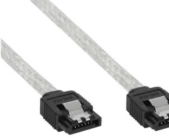 „InLine SATA III“ (6 Gb/s) kabelis, skaidrus – 0,5 m