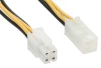 „InLine Molex“ – ATX/EPS 4 kontaktų, 0,2 m, „Geltonas“ (26632)