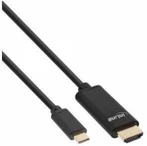 Kabelis USB InLine USB-C - HDMI 2 m Juodas (64112)