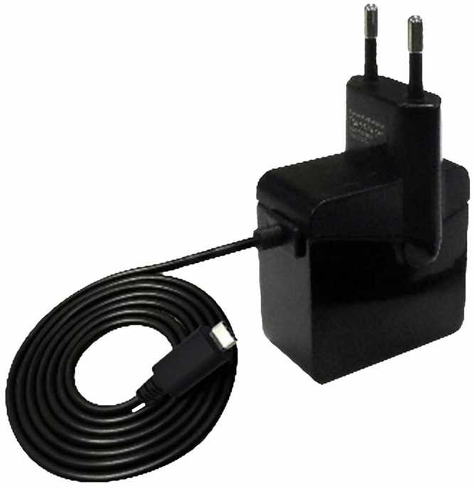 Insmat tinklo įkroviklis USB Type-C, juodas