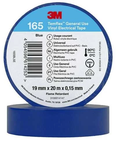 3M izoliacinė juosta Temflex 1500 DE272951109 19mm x 20 m mėlyna